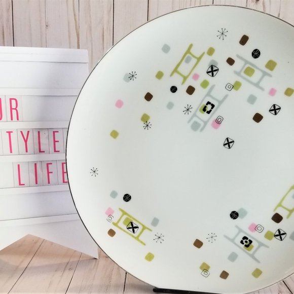 Large MCM Frolic Style Modern 12" Serving Plate - Picture 2 of 5